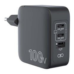 Force Power Chargeur USB-A / 2x USB-C 100W Power Delivery GaN Universel Ultra Rapide Noir