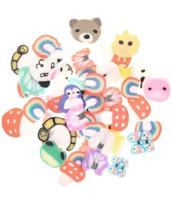 Assortiment Animaux, Arcs-en-ciel et Champignons pour Résine - Créez des Bijoux Fantaisie - Rico Design Multicolore