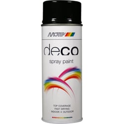 Spray de peinture - Noir brillant Ral 9005 - Motip Déco