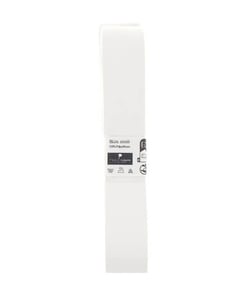 Biais en simili cuir 1,5m x 20mm - Passion Rubans Blanc