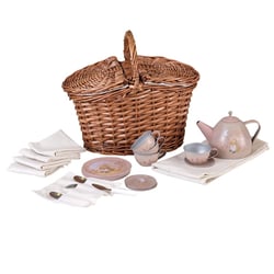 Set de The Souris – Panier en osier - Egmont Toys - Marron