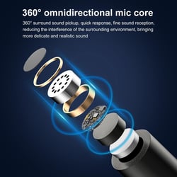 Microphone Sans Fil Réduction De Bruit Pour Appareils USB-C Chargement Téléphone YONIS