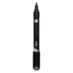 Marqueur - Peinture acrylique - Noir - Permanent - Pointe biseautée 6mm - Marbel - Darwi
