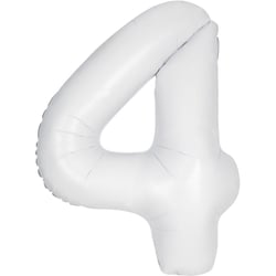 Ballon Géant Blanc Mat - Chiffre 4