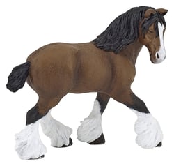 Figurine Jument Shire Baie - Papo