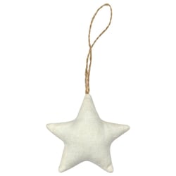 Suspension de Noel en coton Etoile 8x2 cm