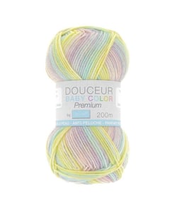 Fil à tricoter Douceur Baby Color Premium - Trimits : Idéal pour les Tricots de Bébé 201 Multicolore