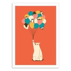 Affiche 30x40 cm - Penguins Bouquet - Jay Fleck