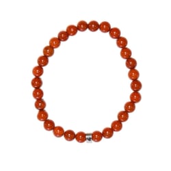 Bracelet Jaspe Rouge Perles rondes 6 mm - Omsaé