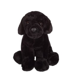 Peluche - Peluche Floppipup labrador noir - 22 cm