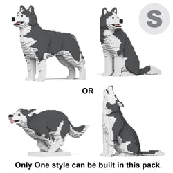 Chien Husky (4 en 1) gris Taille standard | JEKCA | 14 ans et +