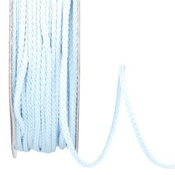 Bobine 30m cordelière polyester 2mm bleu clair