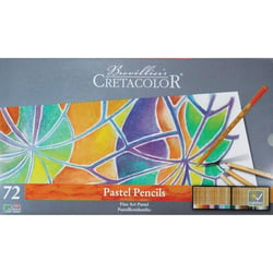 Crayons de couleur pastel - Boîte métal - 72 couleurs - Cretacolor - Pastel Pencils
