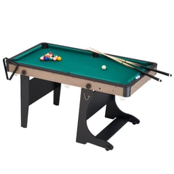 Billard Américain Pliable, Vert Anglais |151.8 x 83.2 x 78.6 cm | 2 Joueurs