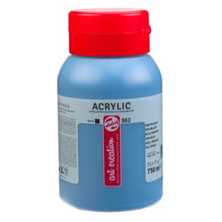 Peinture acrylique - Bleu Grisâtre - 562 - Pot de 750 ml - Talens Art Creation