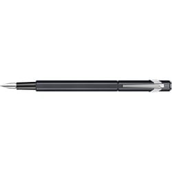 Stylo plume - Noir - Métal - Plume moyenne - Rechargeable - Caran d'Ache - 849