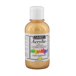 Peinture Acrylique en bouteille Or métallisé 200ml - Amt