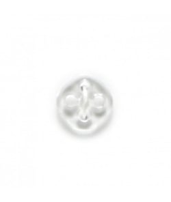 Carte de 12 boutons petit losange transparent 11mm - Distrifil Transparent