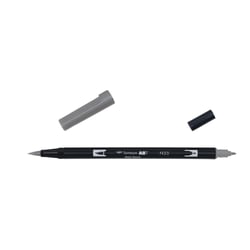 Lot de 6 feutres double pointe pinceau - TOMBOW - N55 gris froid