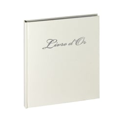 Livre d'or Boston argent 80 pages blanches