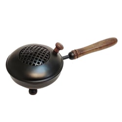 Brûle encens en métal et bois