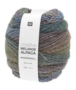 Pelote de laine et alpaga CREATIVE MELANGE ALPACA WONDERBALL DK - 100gr - Rico Design 07 Hiver