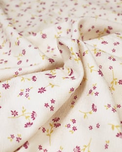 Jacquard marguerite - 1 m x laize