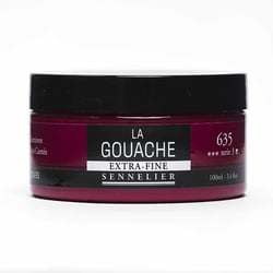 Gouache - Extra-fine - Rouge carmin - 635 - Sennelier - Pot de 100ml - Beaux-arts