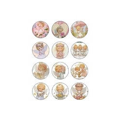 10 cabochons rond en verre assorties 25 mm ENFANT E