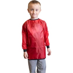 Tablier d'artiste, L : 55 cm, dim. 2-4 ans, rouge, 10 pièces/ 1 Pq.