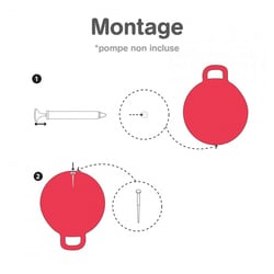 Ballon Sauteur XXL Rouge pour Enfants – LUDI