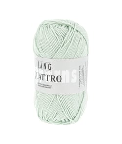 Fil à tricoter 100% coton QUATTRO - Lang Yarns 58 Vert