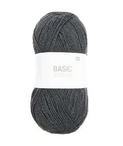 Pelote de Laine à tricoter Basic SUPER BIG ARAN - 400GR - RICO Design 07 Gris