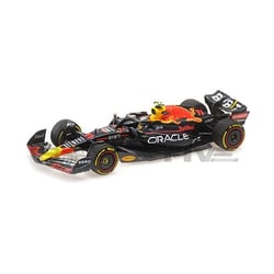 Voiture miniature de collection - MINICHAMPS - RED BULL RB18 - 1/43 - Grand Prix Hongrie 2022 - Bleu/Rouge/Jaune
