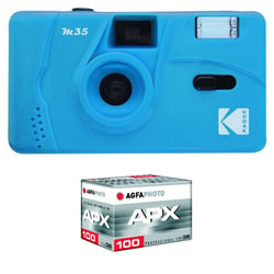 KODAK M35 - Appareil Photo Rechargeable 35mm, Objectif Grand Angle Fixe, Viseur optique , Flash Intégré, Pile AAA