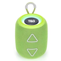 Enceinte Bluetooth Portable TWS LED Lumineuse Stéréo Subwoofer Avec Micro Intégré Vert YONIS