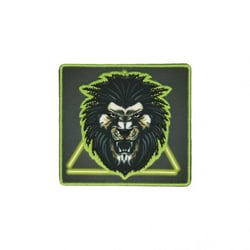 Ecusson thermocollant fluo lion 6cm x 5cm