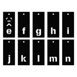 70 pochoirs alphabet - Artemio