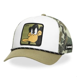 Casquette trucker premium avec filet Looney Tunes Daffy Camo - Capslab
