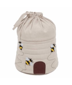 Sac de rangement Abeille avec cordon de serrage - Hobby Gift Ecru