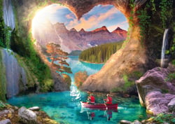 Puzzle 1000 pièces - Le Lac Vu du Coeur - Schmidt Spiele