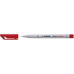 Lot de 10 feutres pour transparent OHPen - STABILO - Pointe fine - Rouge