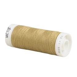 Bobine fil polyester 200m Oeko Tex fabriqué en Europe brun amande