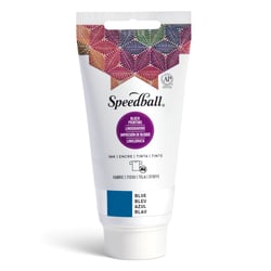Encre bleue pour tissu pour impression au bloc - Speedball