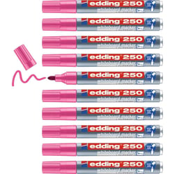 Lot de 10 marqueurs pour tableaux blancs - EDDING - Rose - Pointe 1,5-3 mm