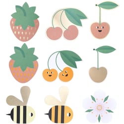 Set de cartes et enveloppes – Just bees Fruits et flowers - Rico Design - Orange