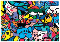 Puzzle 1000 pièces - Romero Britto - Britto Garden - Bluebird Puzzle
