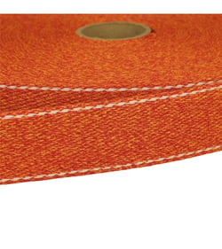 Bobine 20m sangle chinée point sellier 30mm orange