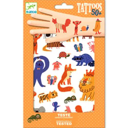 Tatouages Funny Animals 2 planchettes – Djeco