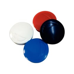 Aimants - Ronds - 32mm diamètre - 4 couleurs assorties - Pour tableau - Wonday